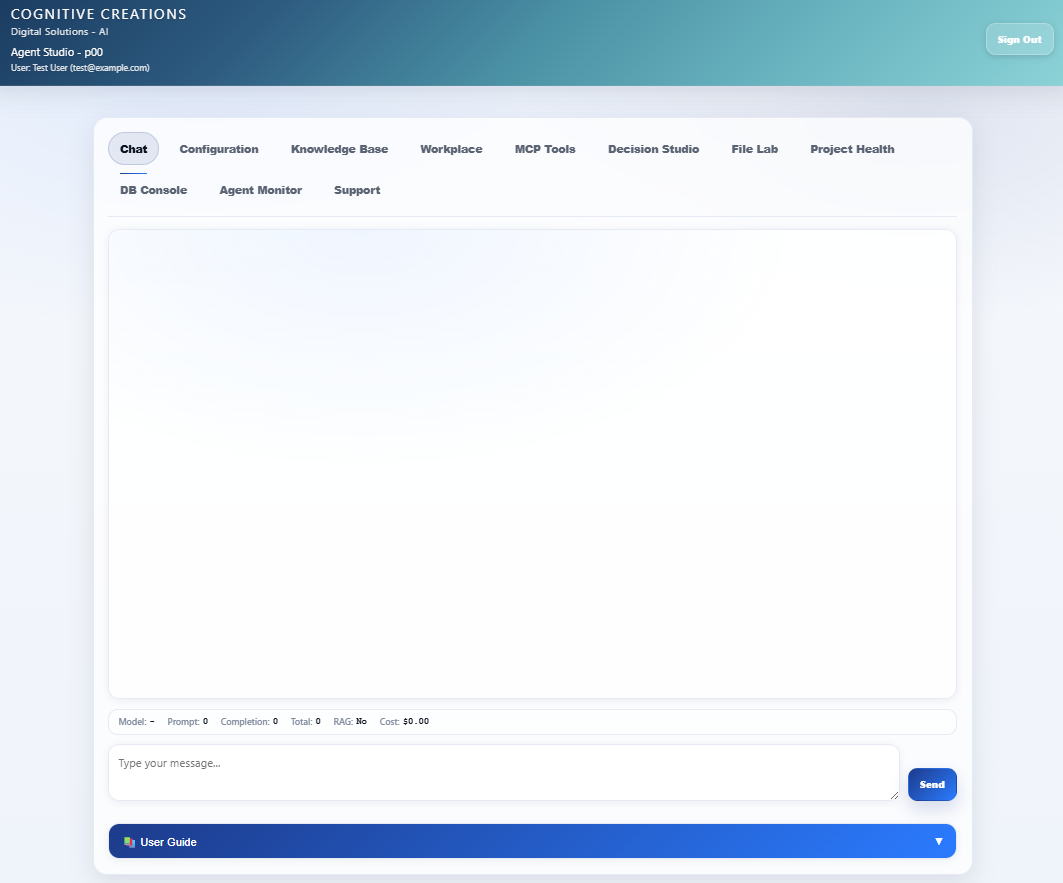 AI LAB chat with security controls and DSAR
