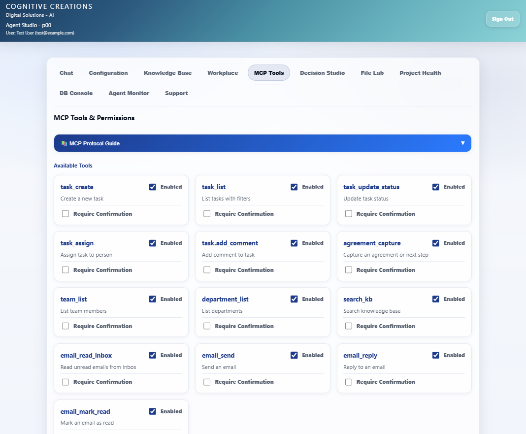 Configure MCP and manage tools